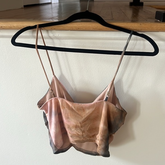 Urban Outfitters Sweetheart Mesh Cut Out Crop Top - Picture 5 of 6